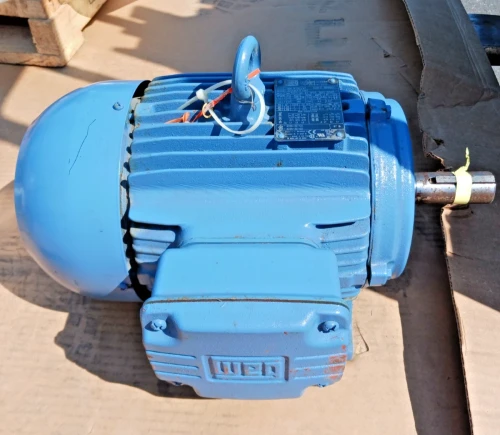 New Weg 5 HP Ac Electric Motor 182/4T Frame 208-230/460 Vac 1750 Rpm Tefc 1-1/8"