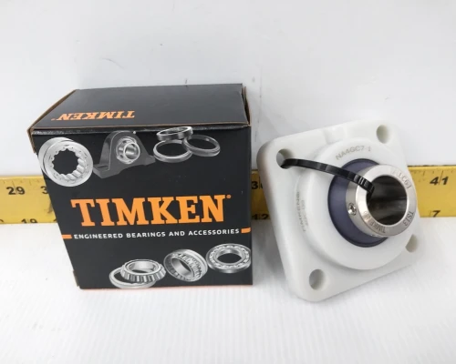 New Timken 4-Bolt Flanged Bearing For Food And Beverage 1" Bore NA4GC7-1