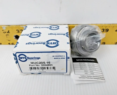 ami Bearings Stainless Steel Set Screw Locking Bearing 1" Bore MUC205-16