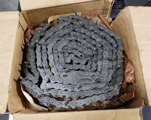 NEW HITACHI 3/4" PITCH SINGLE ROLLER CHAIN 60N 1/2" ROLLER 10 FOOT 275224
