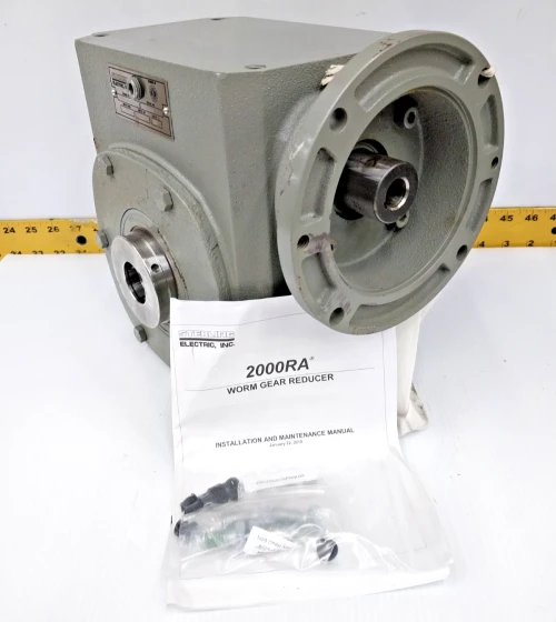 New Sterling 2000RA Worm Gear Reducer 60:1 Ratio 1750 RPM 1.573 HP