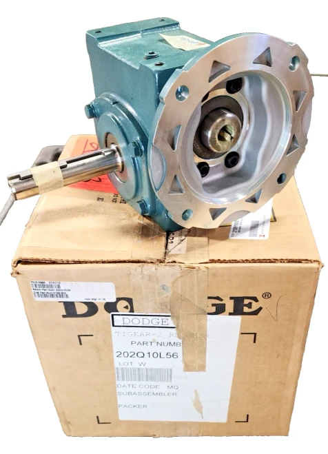 New Dodge Tigear Right Angle Worm Gear Speed Reducer 10:1 Ratio 2 HP 202Q10L56