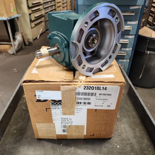 NEW DODGE TIGEAR RIGHT ANGLE WORM GEAR SPEED REDUCER 10:1 RATIO 140TC 232Q10L14