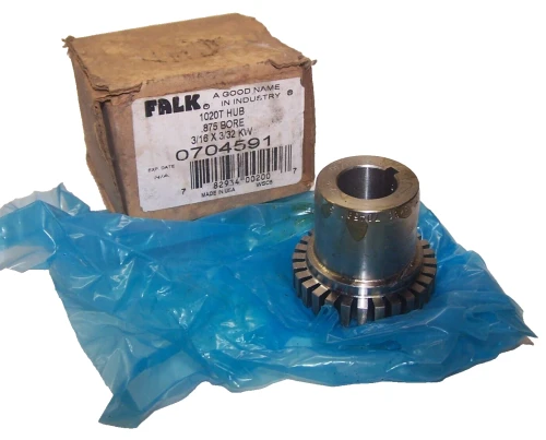 NEW FALK 1020T .875 BORE 3/16X3/32KW HUB COUPLING 0704591