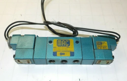 MAC 5 WAY 2 POSITION SOLENOID VALVE 150 PSI 120 VAC S21C-PM-111C-152