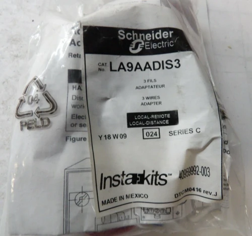 NEW SCHNEIDER ELECTRIC INSTAKITS SERIES C 3 WIRE LOCAL REMOTE ADAPTER LA9AADIS3
