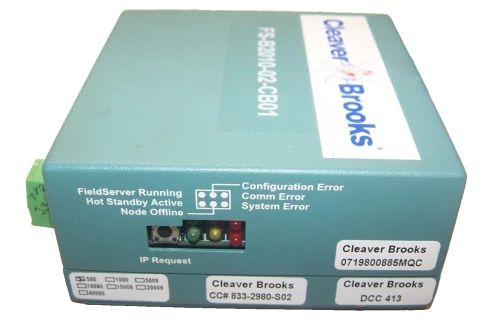 CLEAVER BROOKS FIELD SERVER SERIAL ETHERNET GATEWAY 24 VAC FS-B2010-02-CB01