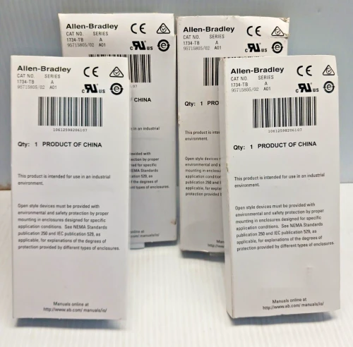 NEW LOT OF 4 ALLEN BRADLEY 17340TB I/O MODULE TERMINAL BASE