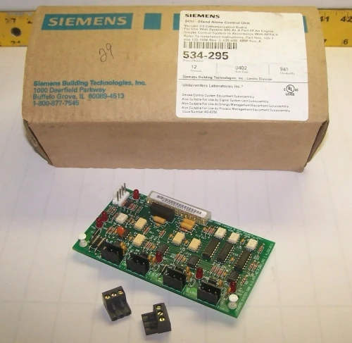 NEW SIEMENS SCU 534-295 SMOKE CONTROL SYSTEM COMMUNICATION BOARD VERSION 3.0