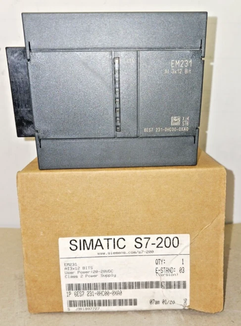 NEW SIEMENS CLASS 2 POWER SUPPLY EM231 SIMATIC S7-200 CAT# 6ES7 231-0HC0-0XA0