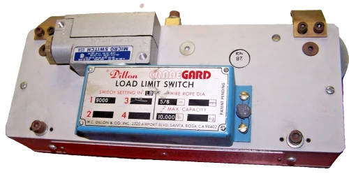 DILLON CRANEGARD CLAMP-ON CABLE OVERLOAD PROTECTION 10,000 LB. 5/8 WIRE ROPE