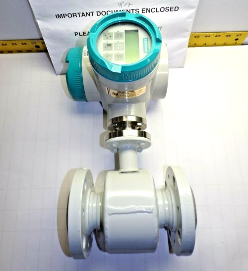 New Siemens 2" Electromagnetic Flowmeter 18-90 VDC 115-230 VAC 7ME63102YJ132CB2