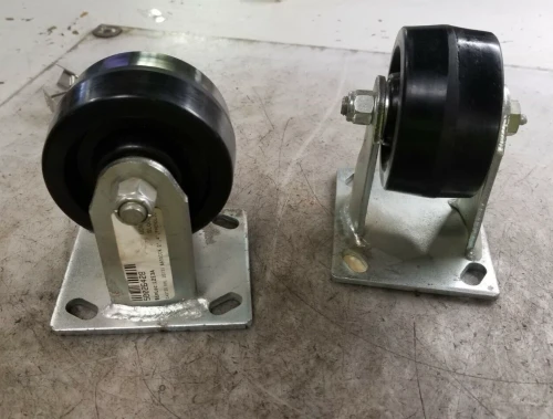 2) NEW GLIDEMAXX 4" x 2" CASTER RIGID MOUNT 800 LB CAPACITY 66028168 LOT OF 2