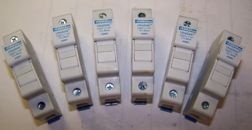 6) NEW FERRAZ SHAWMUT 30A FUSE HOLDERS 800V 1P DINRAIL MOUNT USM1 LOT OF 6