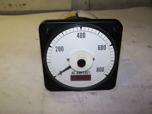 ASCO 077-DI 0-800 AC AMPERES PANEL METER 120 VAC