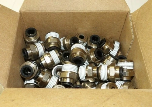 40) NEW PARKER LEGRIS 3/8" NPT MALE - 8MM TUBE PUSH TO CONNECT W68LF-8M-6