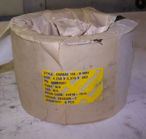 6) NEW GARLOCK CARBAE COMPRESSION PACKING 4.250 x 5.375 x .563 108-RMBV LOT OF 6