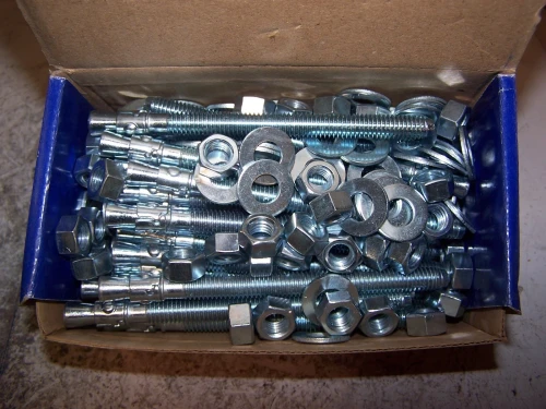 (50) NEW POWERS 07416 CARBON STEEL POWER STUD 3/8" X 5" LONG