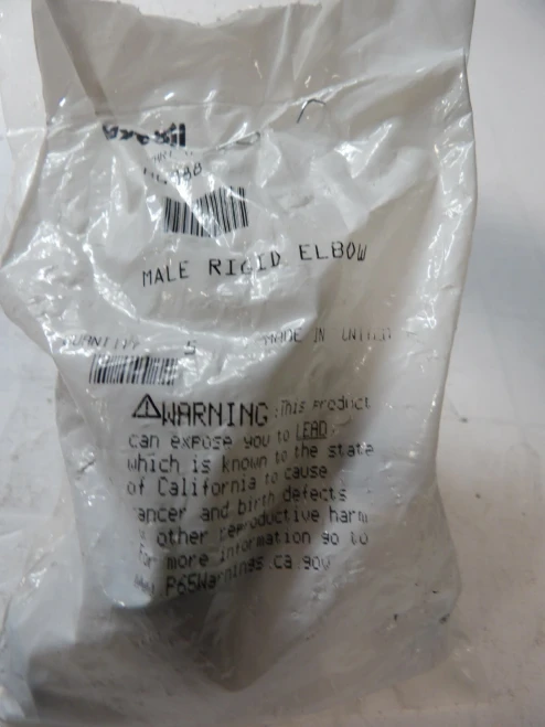 5) NEW NYCOIL 1/2" MALE X 1/2" RIGID ELBOW FITTING H6988 *PACK OF 5