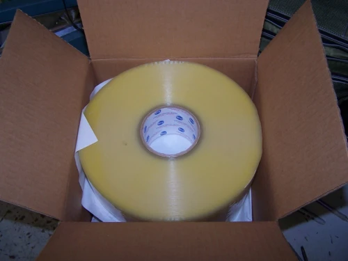 (4) NEW INTERTAPE 7100 CLEAR PACKING TAPE 2.83IN X 999.5YDS (4 ROLLS PER BOX)