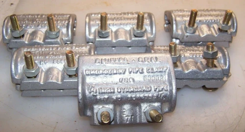 6) NEW SKINNER SEAL EMERGENCY PIPE CLAMP FOR 1/2" STANDARD PIPE D18H LOT OF 6