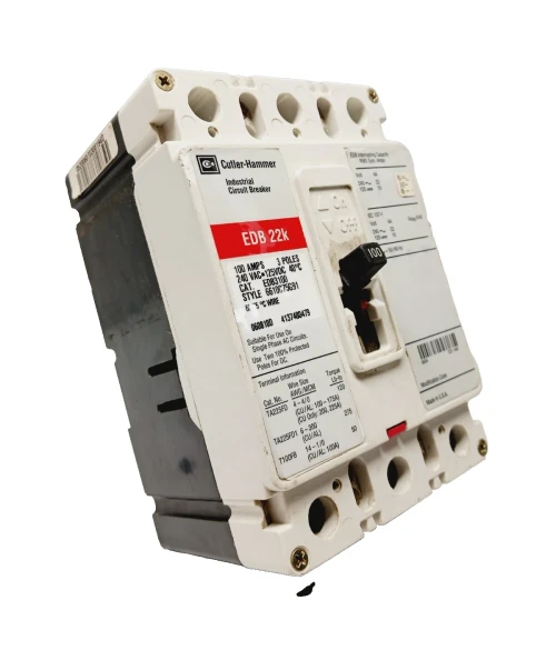 Cutler-Hammer 100 Amp Circuit Breaker 3 Pole 240 VAC / 125 VDC EDB3100