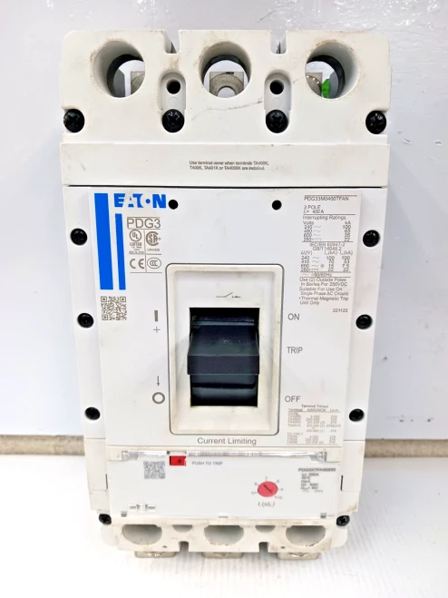 Eaton 400 Amp Circuit Breaker W/ 250 Amp Trip 3 Pole 600 VAC PDG33M0400TFAN