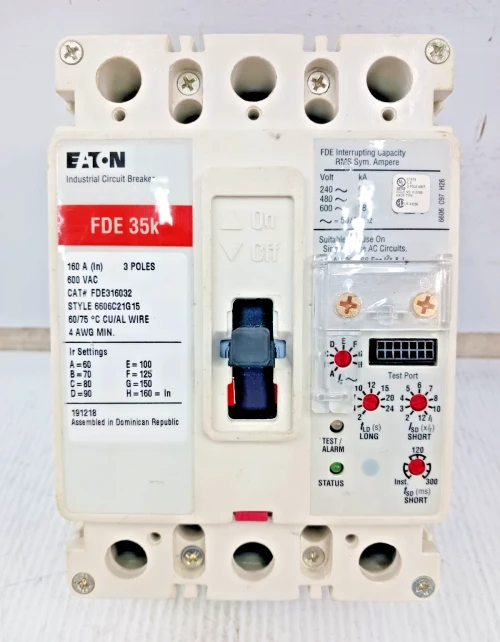 Eaton 160 Amp Circuit Breaker 3 Pole 600 VAC FDE316032