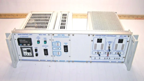 Bruker MCU 1600 Control Unit W/ SVC 1600 & SPC 1600 Solenoid & Pump Controllers