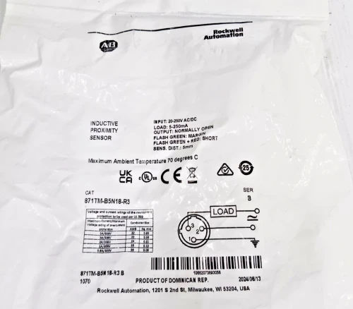 New Allen Bradley 871TM-B5N18-R3 Inductive Proximity Sensor 5mm