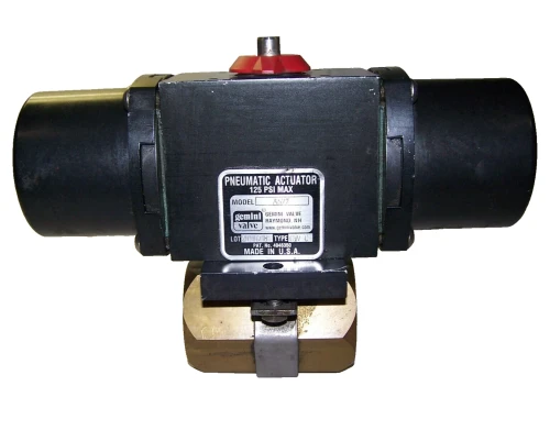GEMINI VALVE 125 PSI TYPE CW-C PNEUMATIC ACTUATOR A522