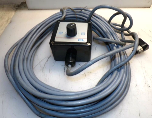 ERHARDT + LEIMER WEB GUIDE CONTROLLER TYPE RE-1721 WITH CABLE AND CONNECTOR