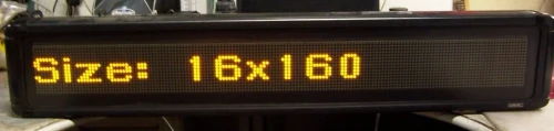 INVOA CFM16.160S-IP LIGHTLINK LED DISPLAY SIGN 16X160 120/240 VAC