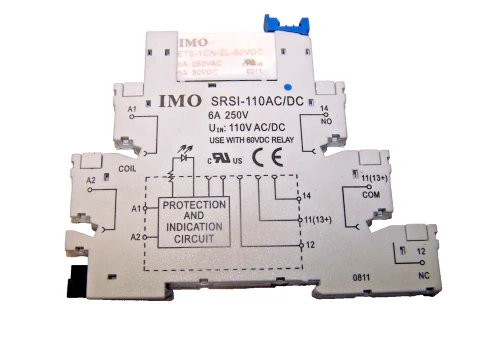 IMO SRSI-110AC/DC Terminal Block With ETS-1CN-SL-60VDC Relay