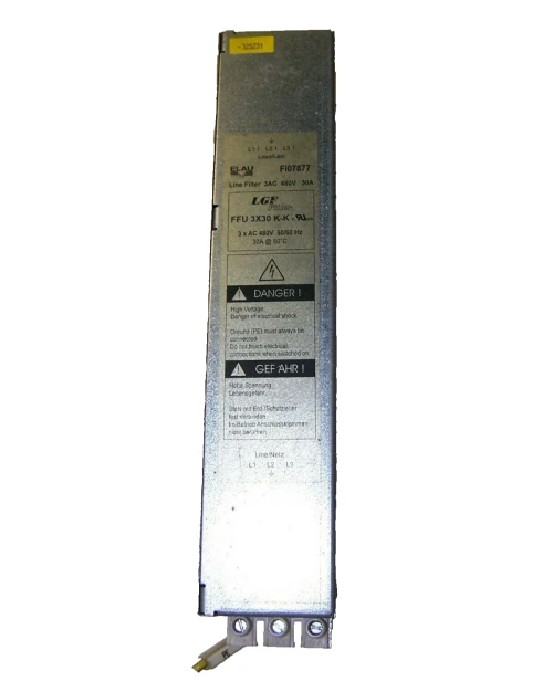 ELAU FFU 3X30 K-K TRIMMER LINE NETWORK FILTER 30 AMP 480 VAC FI07877