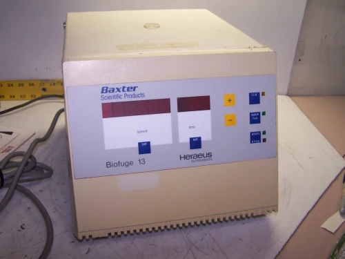 HERAEUS SEPATECH GmbH BIOFUGE 13 MODEL 3637 BAXTER SCIENTIFIC