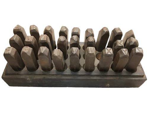 Matthews Safe Hed A-Z Complete Set 1/4" Letter Punch Set With Holder