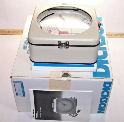 New Dickson 24 Hour EL8 Chart Recorder 240 VAC 8" EVEV8-E2-24