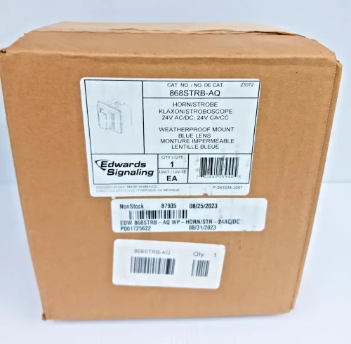 New Edwards 868STRB-AQ Horn Strobe Blue 24 V AC/DC