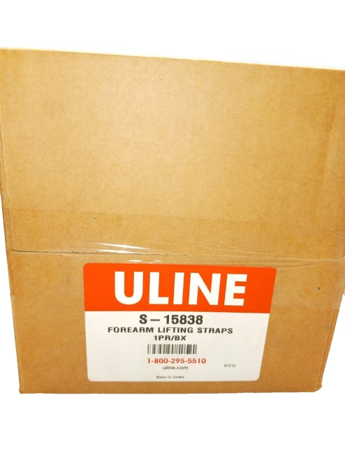 NEW FACTORY SEALED ULINE S-15838 FOREARM LIFTING STRAPS 1PR/BX