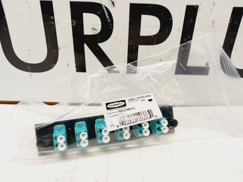 NEW HUBBELL FSPLCDM6AQ 6-PACK ADAPTER PANEL