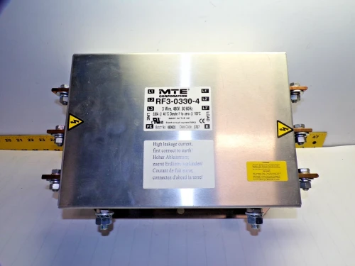 New MTE 330 Amp EMI-RFI Filter 480 VAC 3 Phase RF3-0330-4