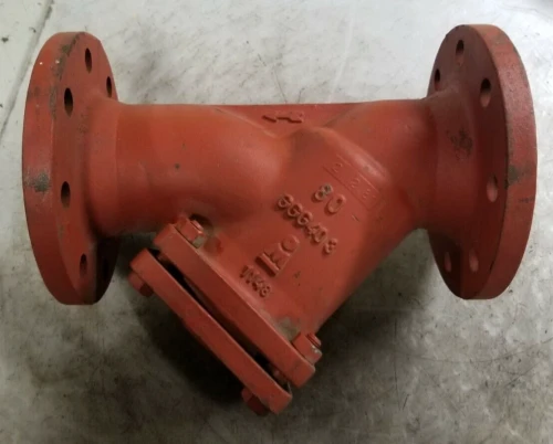 NEW KOSWA 3" FLANGED CAST IRON WYE STRAINER PN16 CLASS GGG403