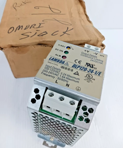 New Lambda DLP120-24-1/E Power Supply 120/240 Vac 24 Vdc / 5A Output