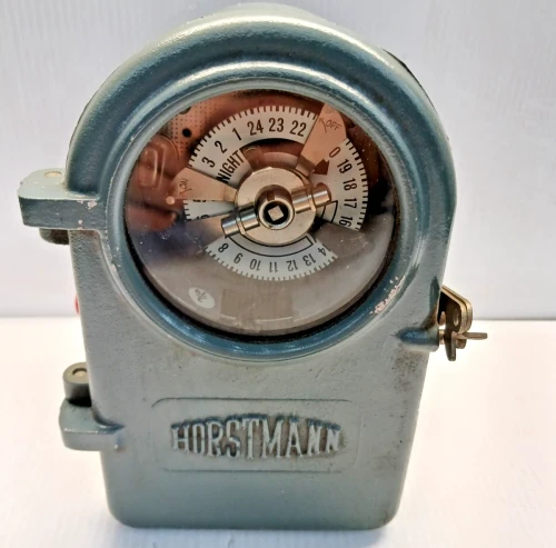 New Old Vintage Hortsmann Pneumatic Time Switch Power box *Excellent condition