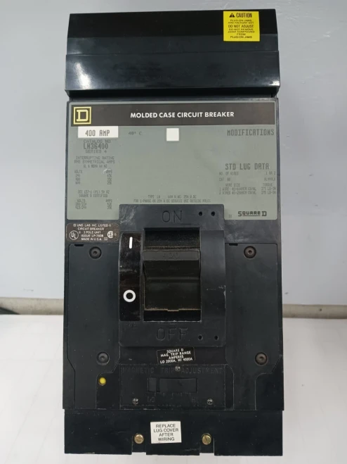 New Square D 400 Amp I-Line Circuit Breaker 3 Pole 600 VAC LH36400