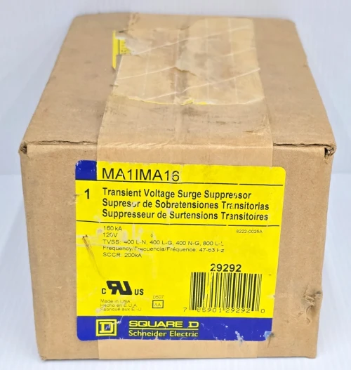 New Sealed Square D Transient Voltage Surge Suppressor 160 kA 120V MA1IMA16