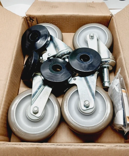 NEW SET OF 4 NEXEL WHEEL CASTERS POLY SWIVEL WHEELS CA5PSB