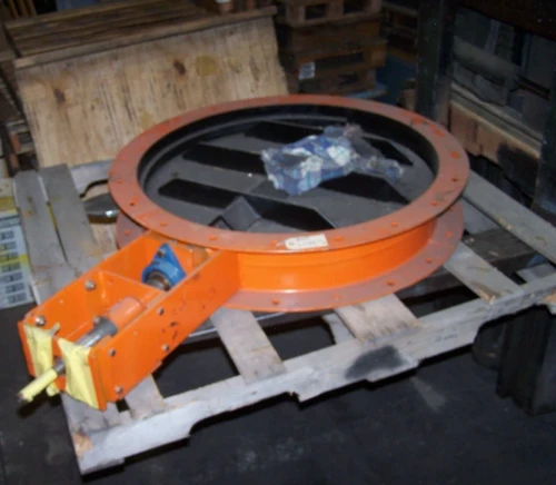 NEW STEEL BUTTERFLY VALVE 29-1/2" ID X 35" OD X 6" WIDE