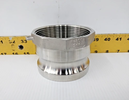 New Value Collection 3" Stainless Steel Cam & Groove Fitting Part 44797611